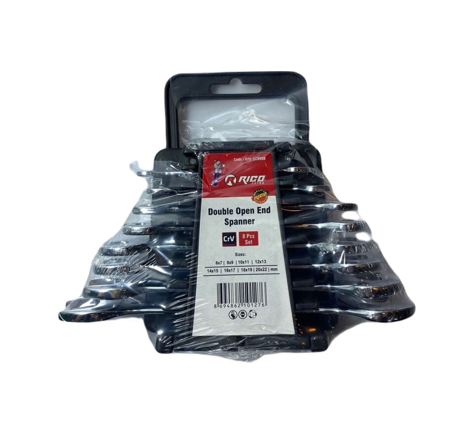 RİCO ANAHTAR SETİ AÇIK AĞIZ 8 PARÇA RC8008