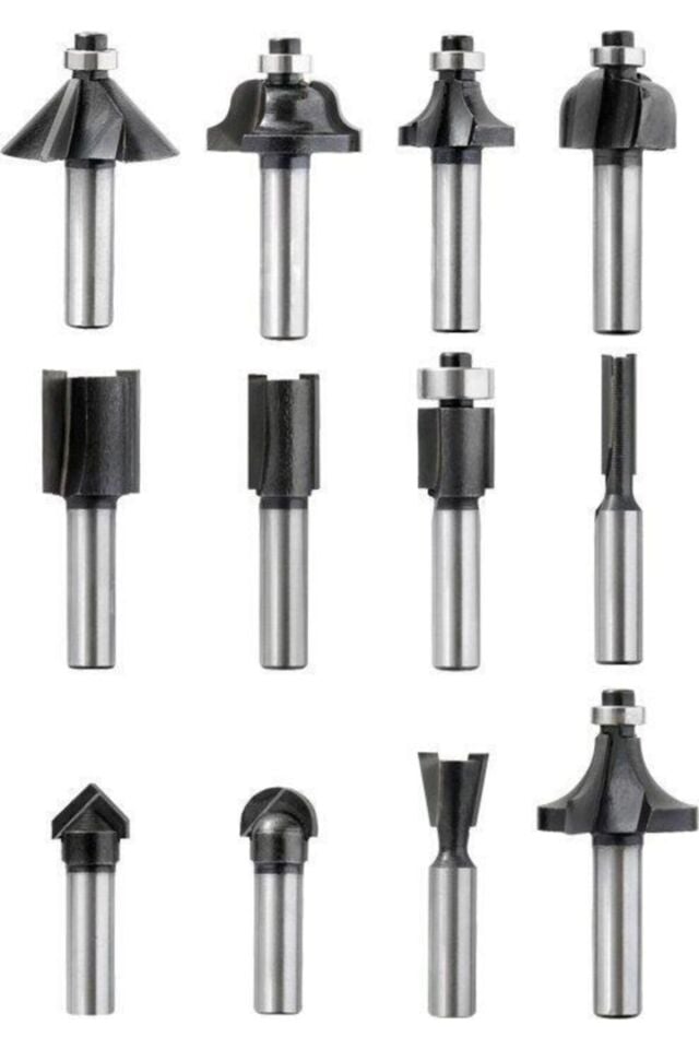 KWB Fräsersatz HM 8 mm 12-tlg Freze Bıçak Seti-8,mm 12 parça  49757290