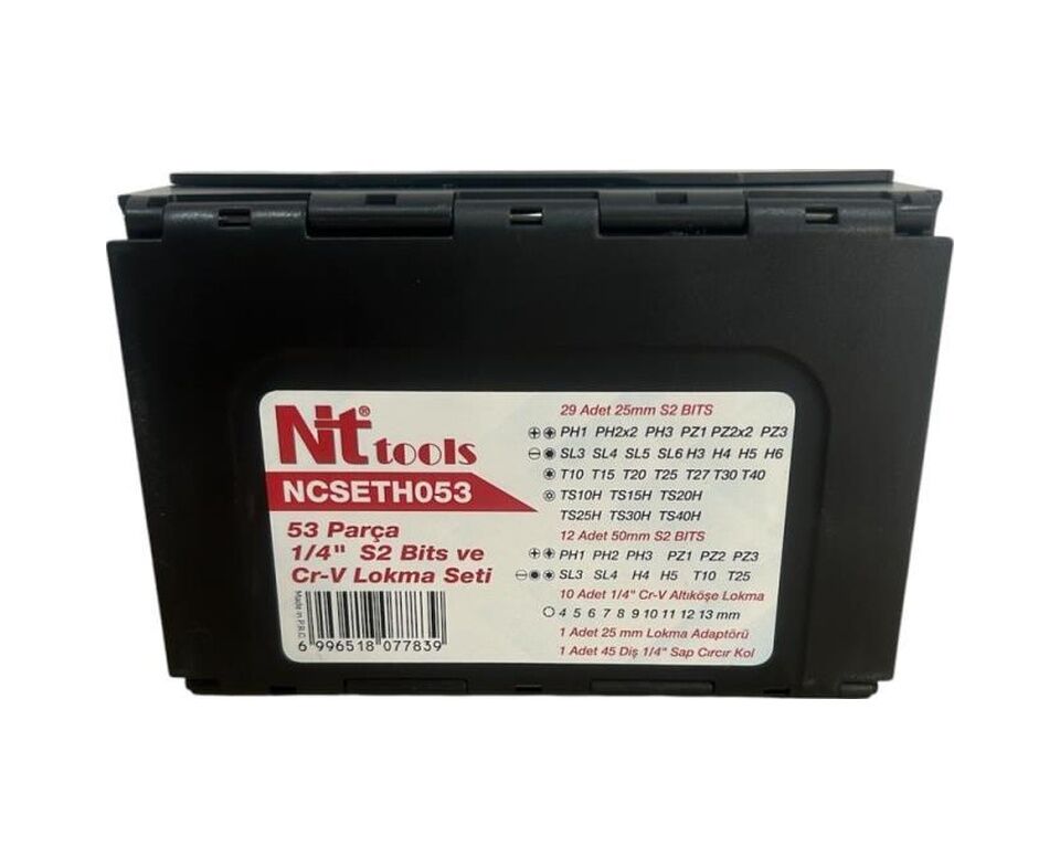 Nttools Bist Uç Ve Lokma Seti 1/4'' 53 Parça