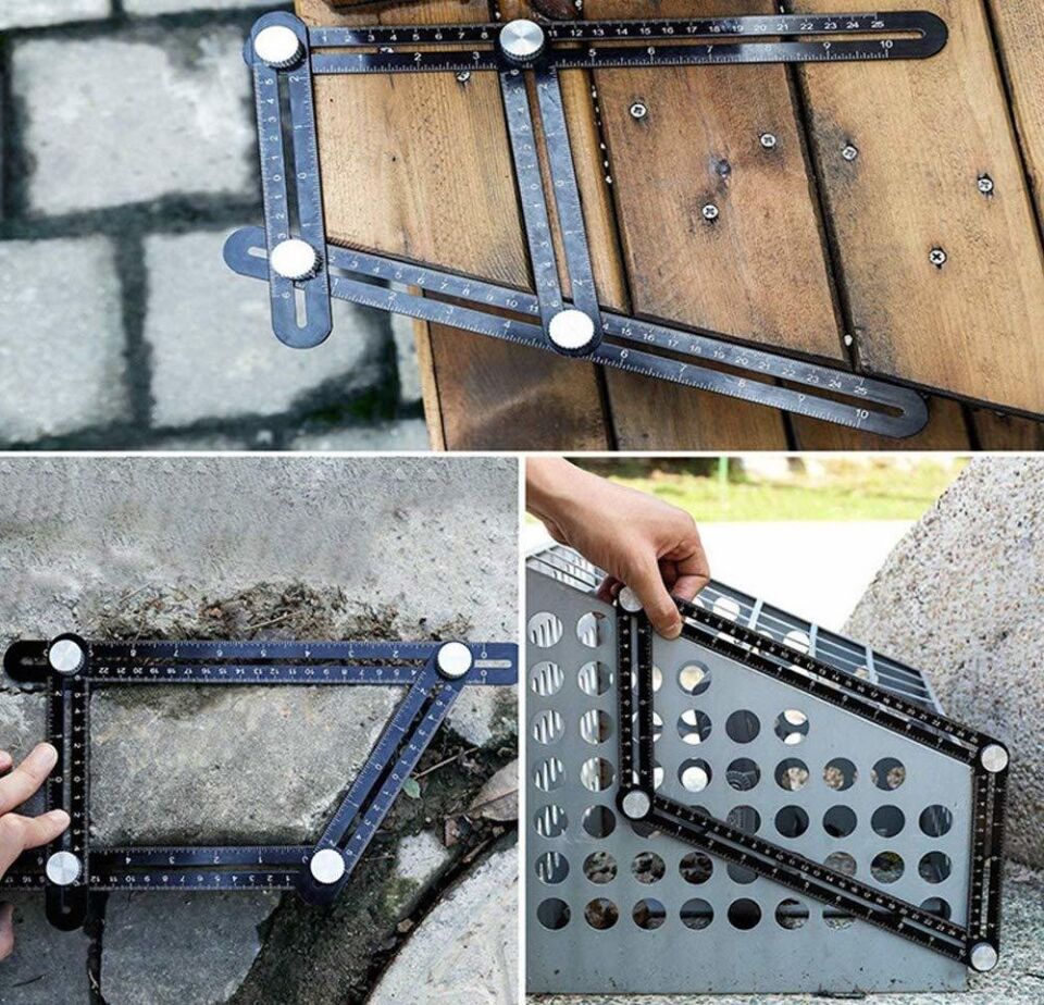 Rox Wood 0071 Çok Fonksiyonlu Delik Ayarlayıcı Şablon Cetveli