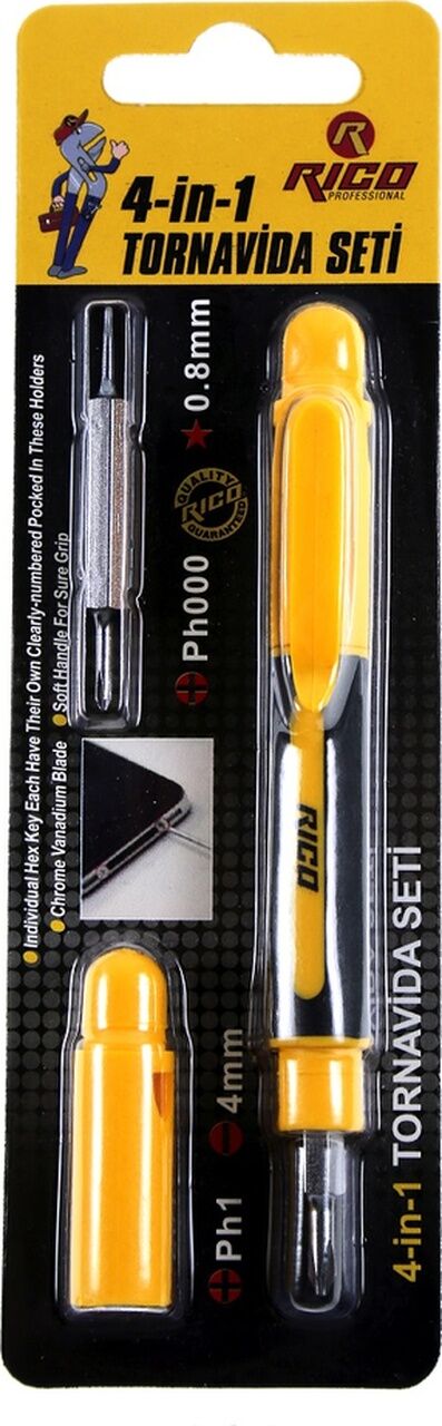 Rico 4-In-1 Tornavida Seti