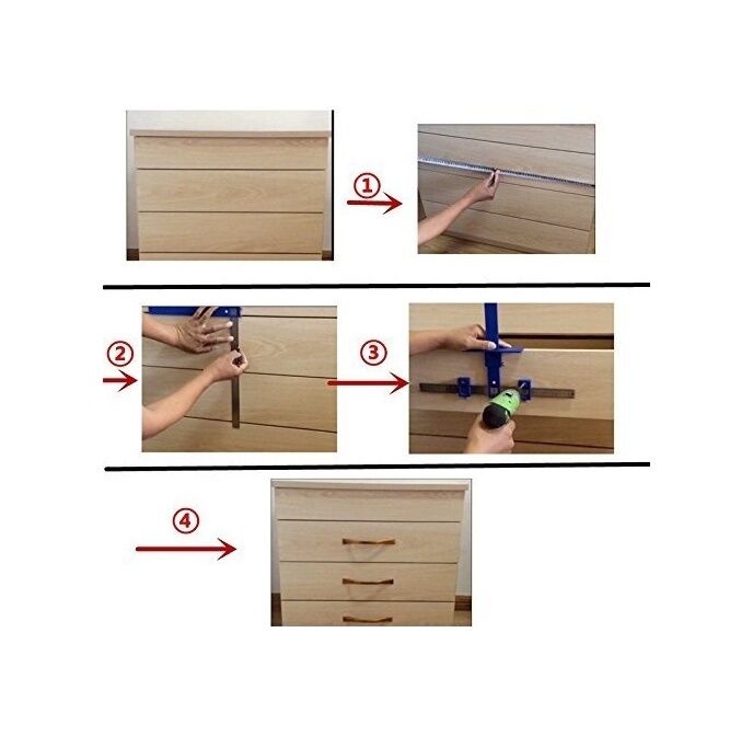 Rox Wood 0058 Delik Delme Merkezleme  Kılavuz Cetveli