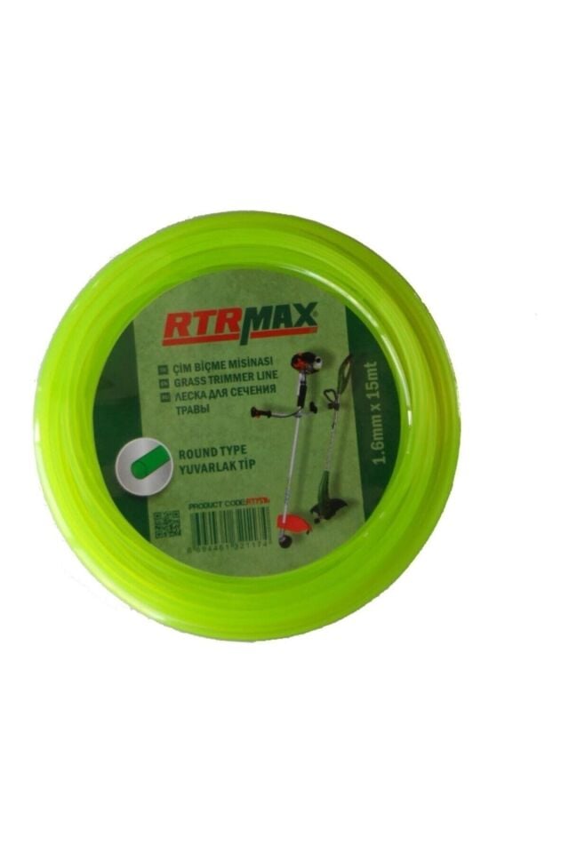 Rtrmax Rty516 Tırpan Misinası Yeşil Yuvarlak 1.6 Mmx15mt