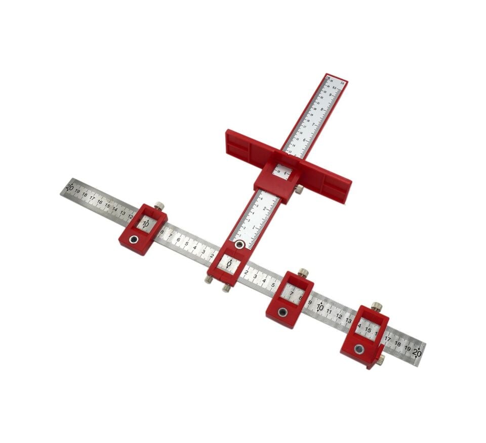 Rox Wood 0058 Delik Delme Merkezleme  Kılavuz Cetveli