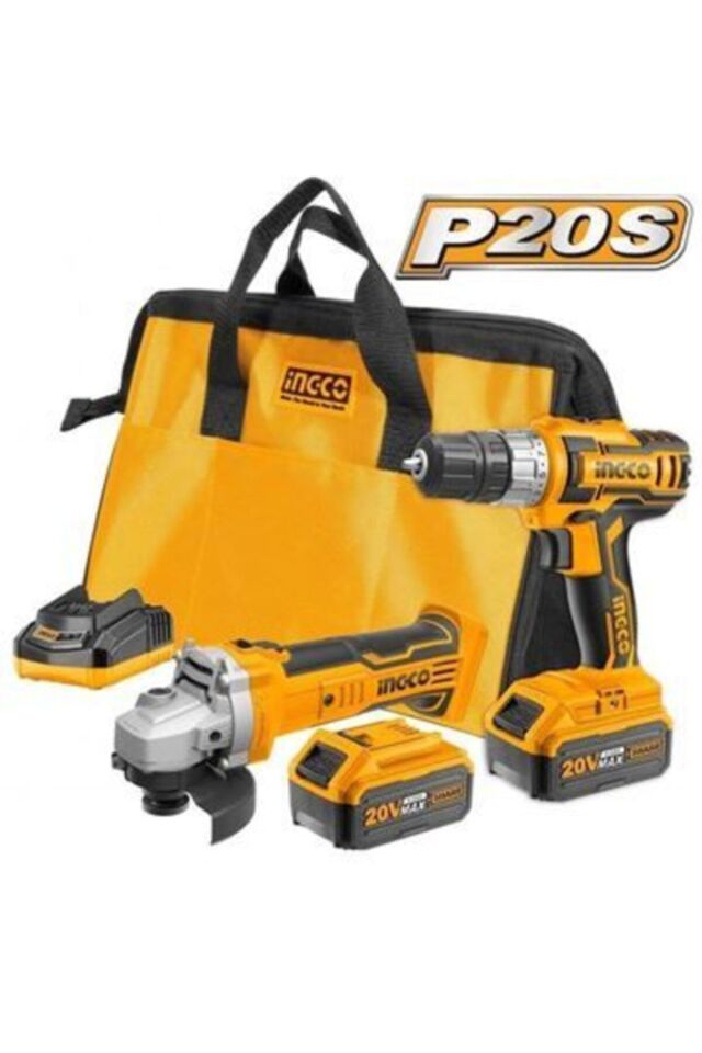 İNGCO AKÜLÜ COMBO SET TAŞLAMA VE VİDALAMACKLI2009