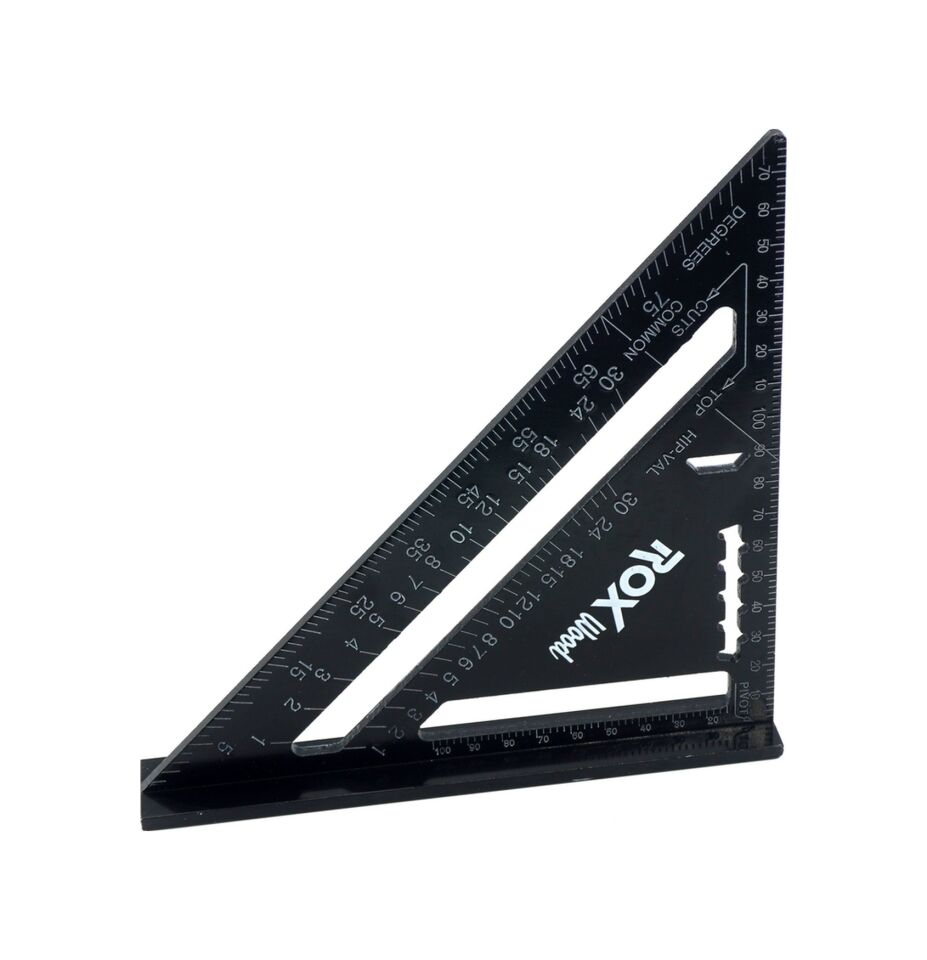 Rox Wood Alüminyum Üçgen Gönye 45 Derece