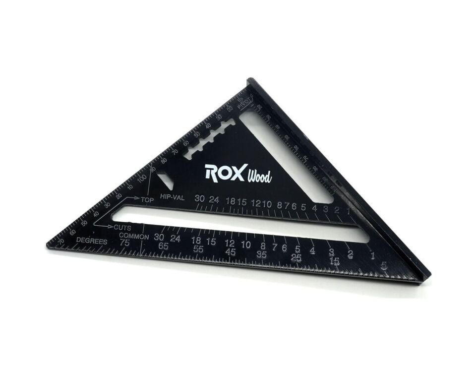 Rox Wood Alüminyum Üçgen Gönye 45 Derece