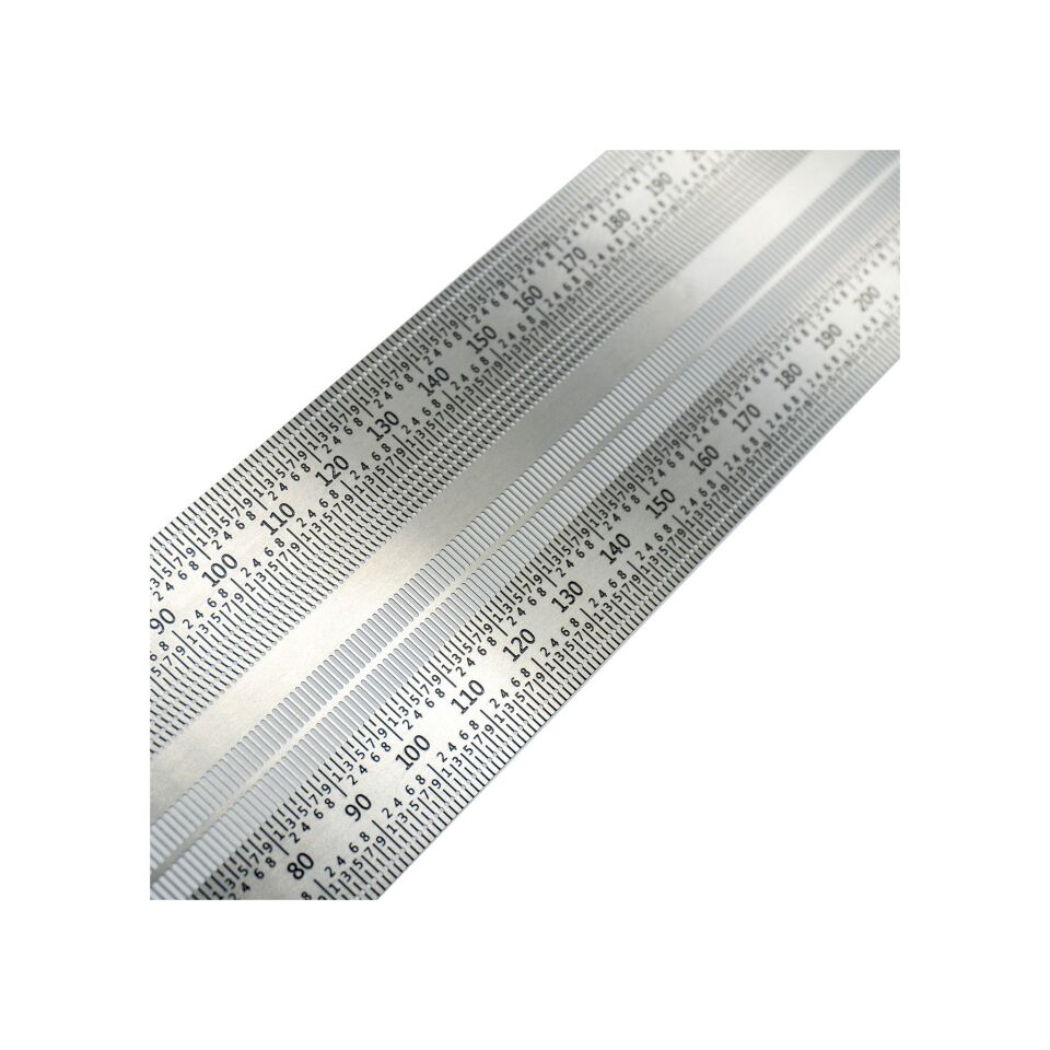 Rox Wood 0090 Hassas İşaretleme Şablon Paslanmaz T Cetvel 300 Mm