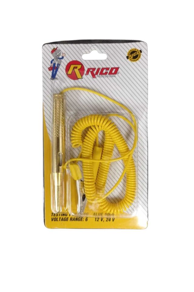 Rico Oto Kontrol Kalemi Metal Spiral Kablolu 6-24 V