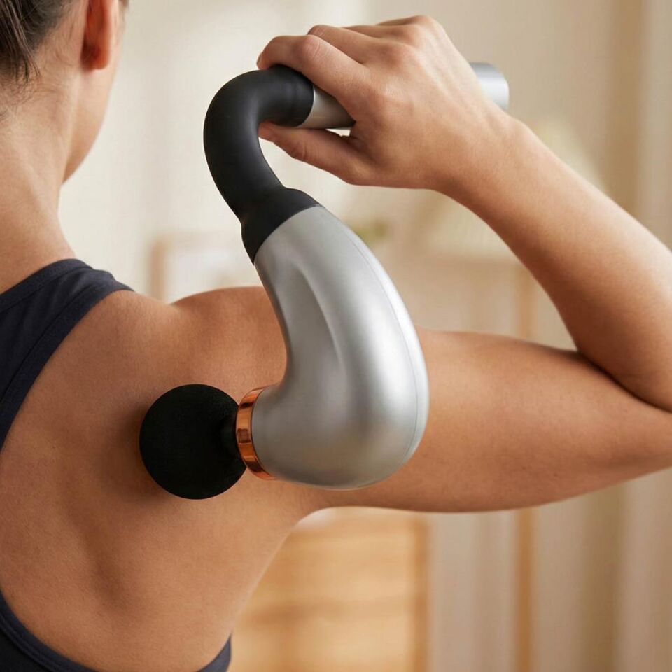 Avec AV-1002 Uzun Kollu Şarjlı Masaj Aleti 4 Başlıklı