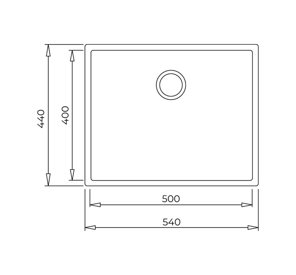 TEKA SQUARE 50.40 TG, TeGranite+, Siyah Tek Gözlü Eviye