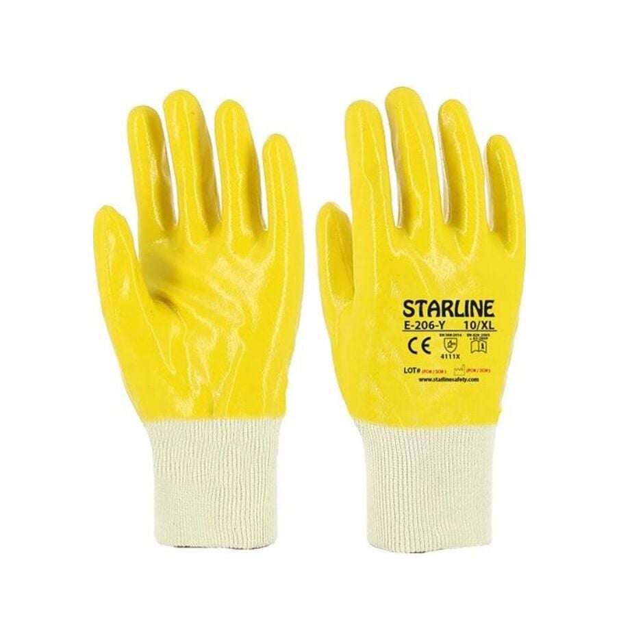 ELDİVEN NİTRİL SARI 206 TAM KAPLI