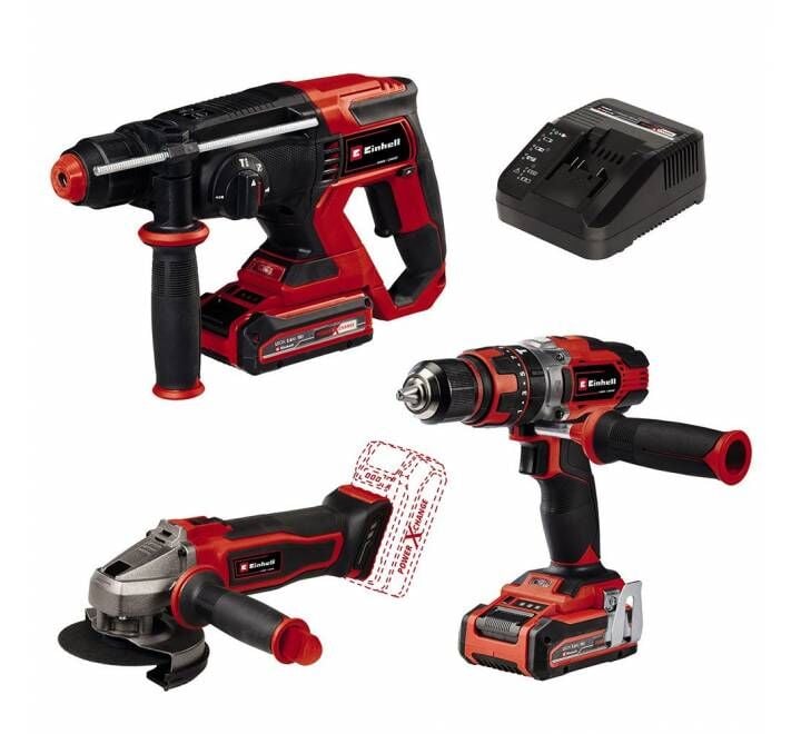 Einhell TE-TK 18/3 Li +2 (CD+AG+HD) vidalama, kırıcı, taşlama