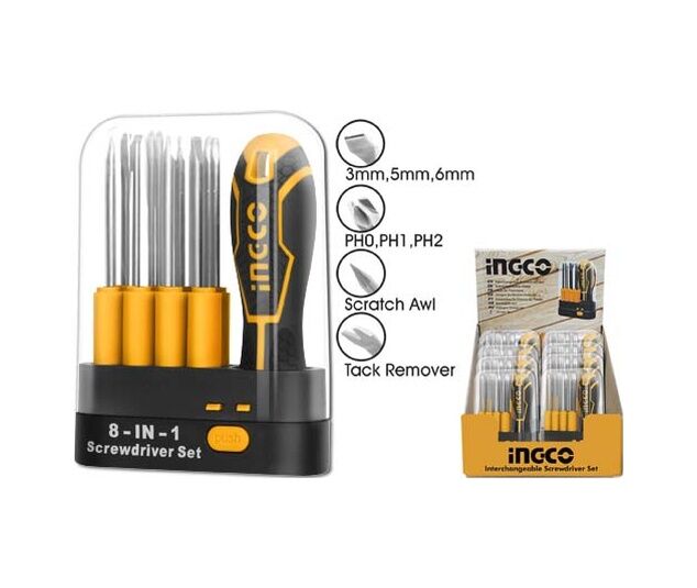 İNGCO TORNAVİDA SETİ 9 PARÇA AKISD0901