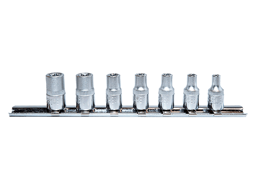 NT Tools NCSET14E 7 Parça 1/4'' E Tipi Torx Lokma Seti