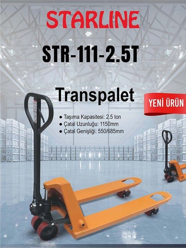 TRANSPALET STARLINE 2.5 TON -net fiyat