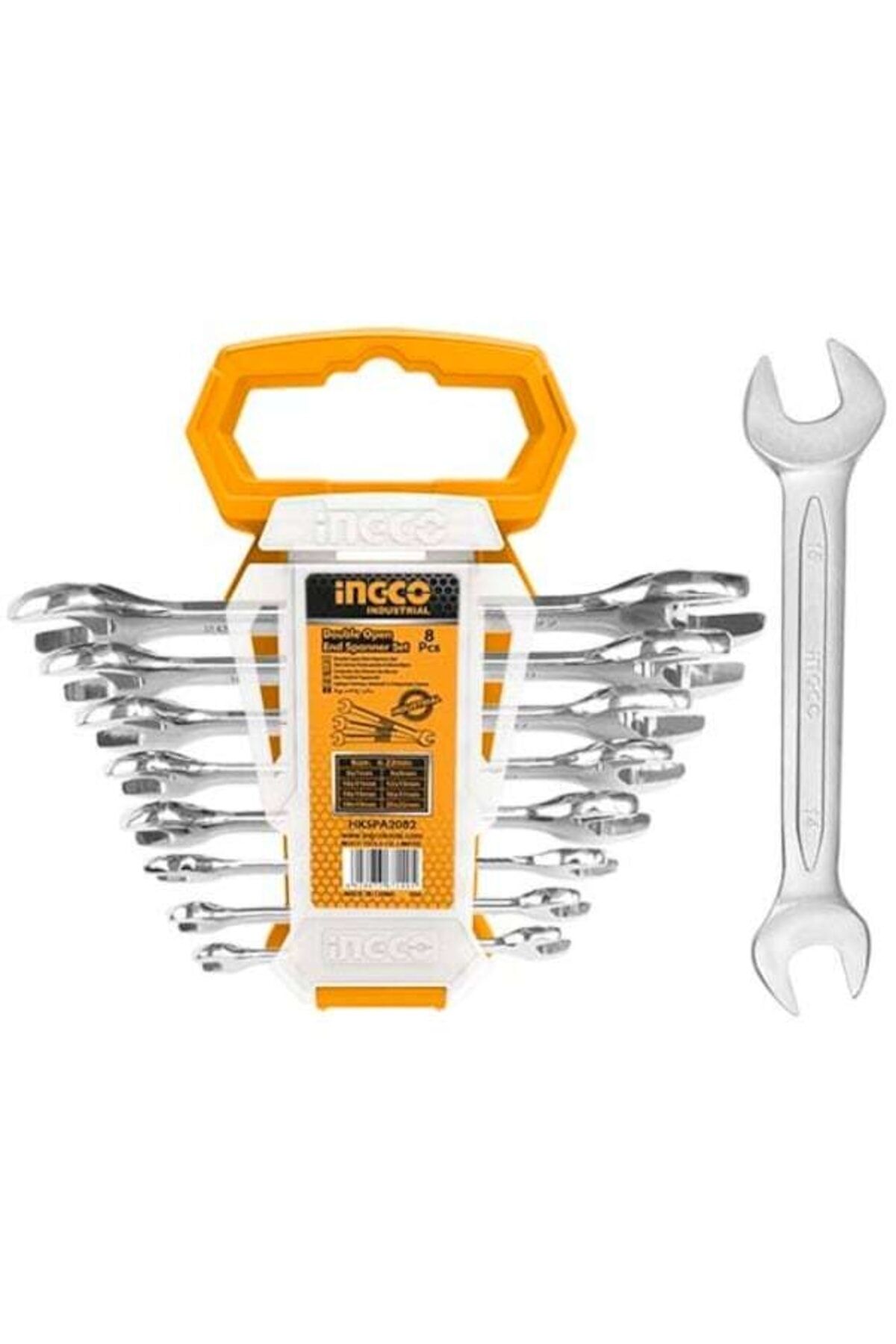 İNGCO ENDÜSTRİYEL 8 Lİ AÇIK ANAHTAR 6-22 MM HKSPA2088