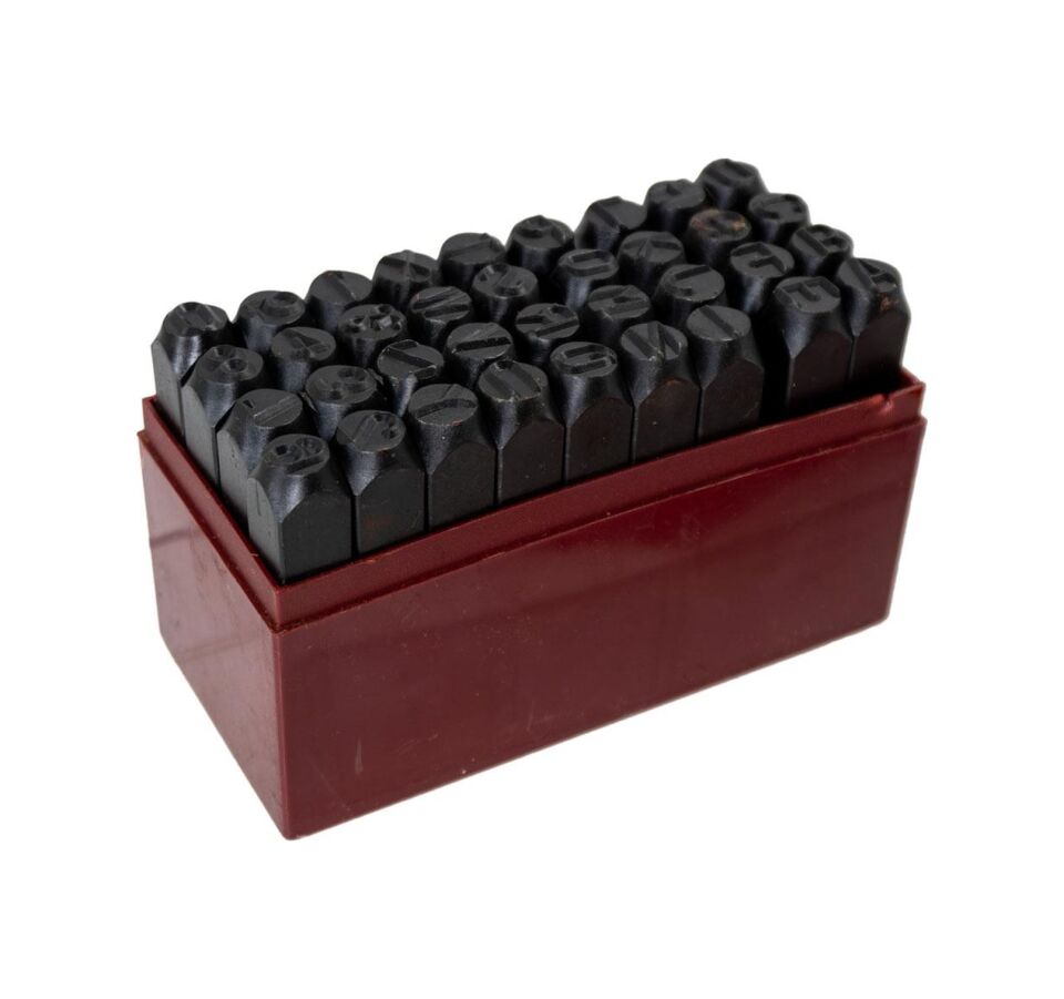 Partner Pt03046 Çelik Harf Rakam Zımba Takımı 10 Mm 36 Parça