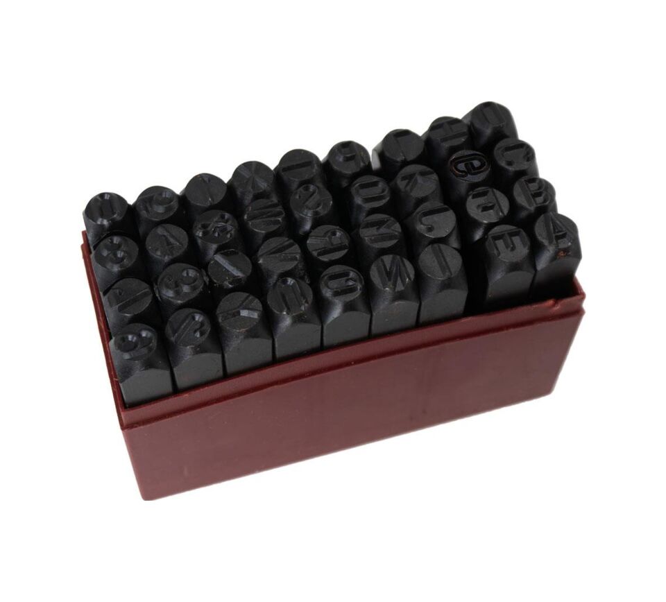 Partner Pt03046 Çelik Harf Rakam Zımba Takımı 10 Mm 36 Parça