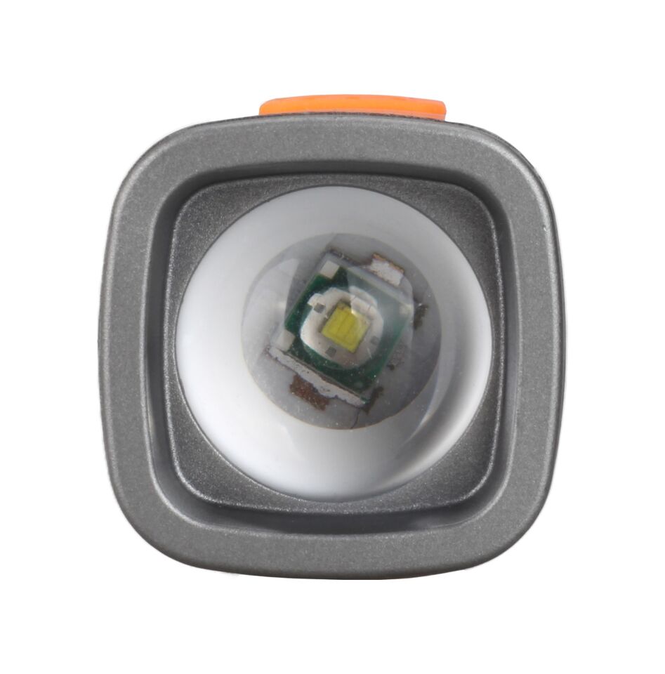 Usb Şarjlı El Feneri 800 Lümen Kamp Lambası Yan Led Özellikli Klipsli Gri