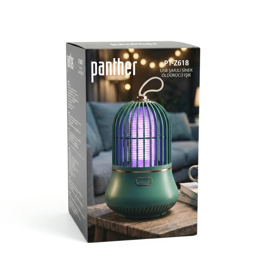 Panther Pt-z618 Usb Şarjlı Sinek Öldürücü Işık
