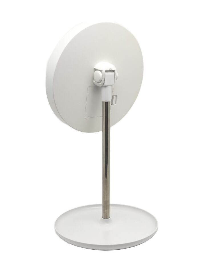 Dokunmatik Masa Üstü Şık Tasarım Işıklı Led Makyaj Aynası Beyaz