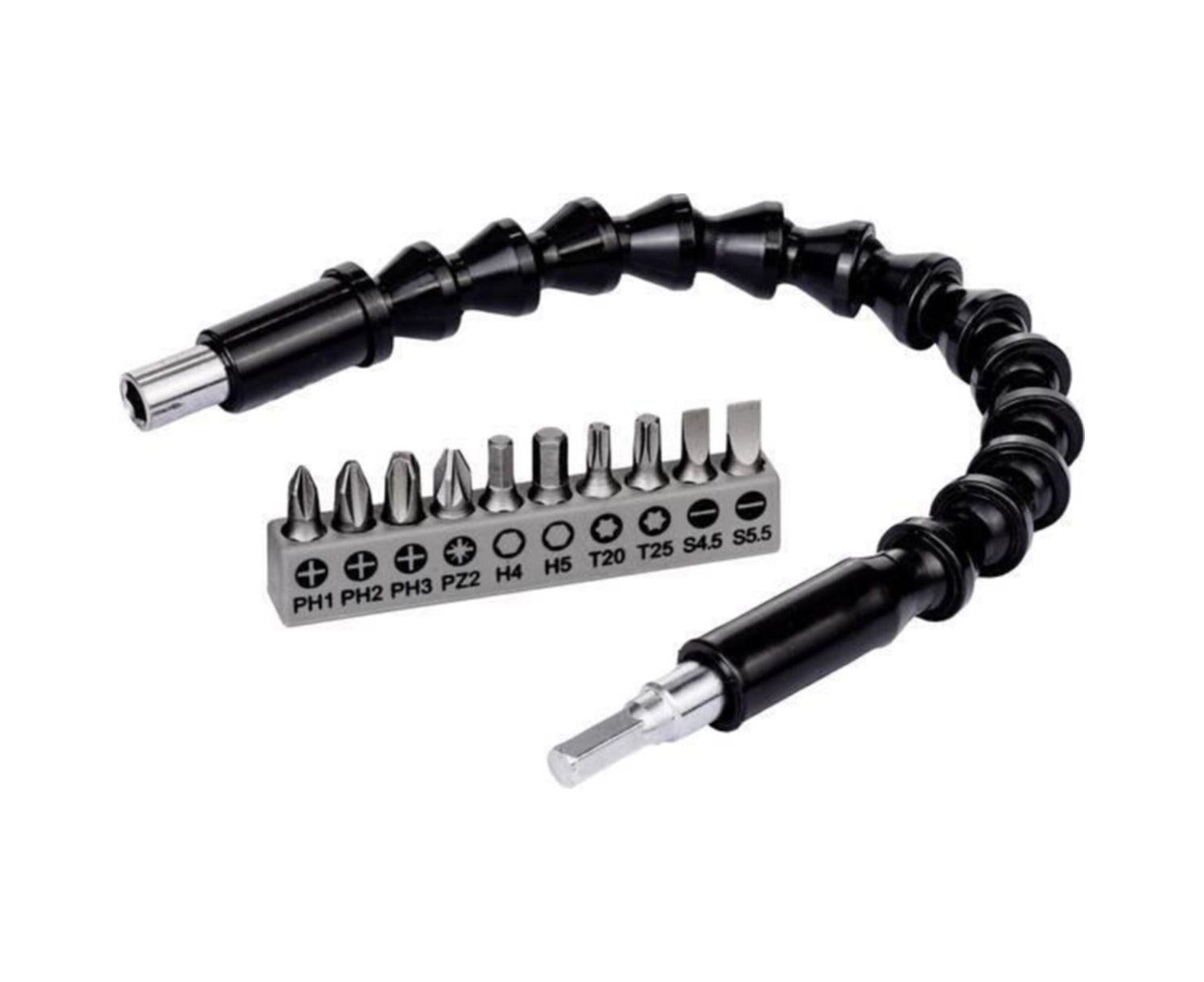 Bosch 10 Parça Vidalama+Uzatma Adaptörü (30cm) Plastik - 2608522377