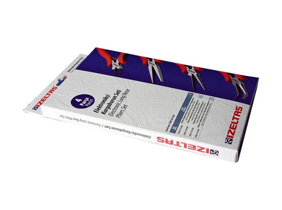İZELTAŞ ELEKTRONİKÇİ PENSE VE KARGABURUN SETİ 4 LÜ