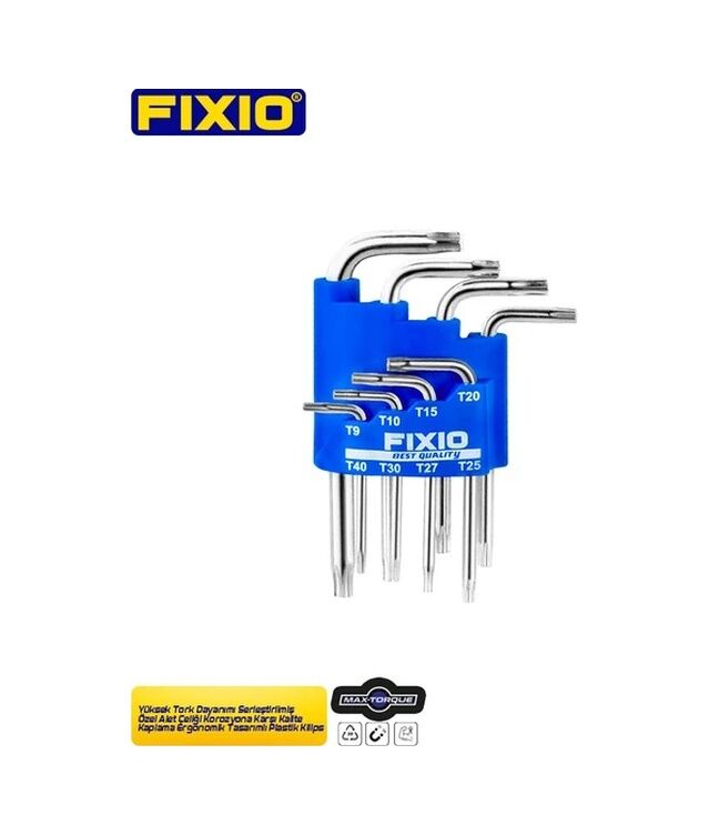 Fixio Fx4008 8 Parça Kısa Torx Alyan Takımı