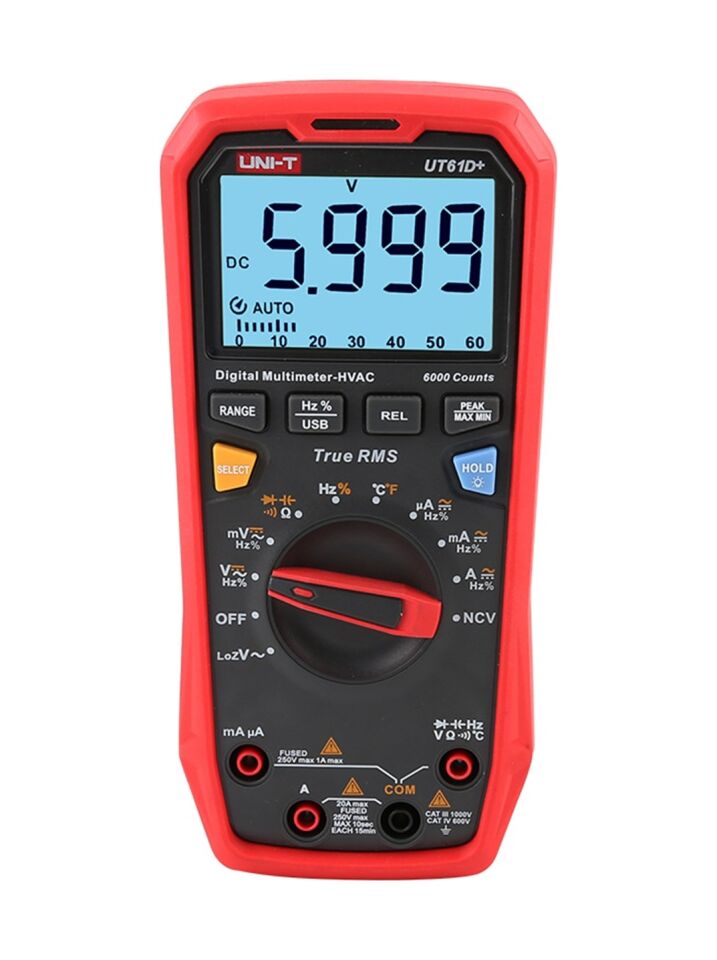 Uni-T Ut-61d+ 1000v True Rms Digital Multimetre