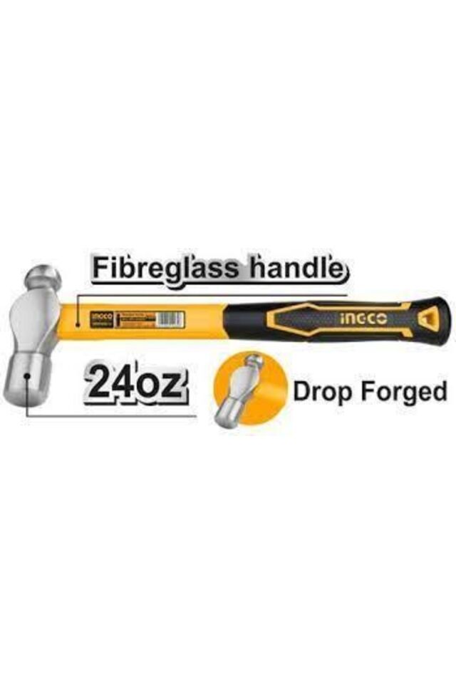 Ingco Fiberglass Saplı Balyoz 660g Ing-hbph88024