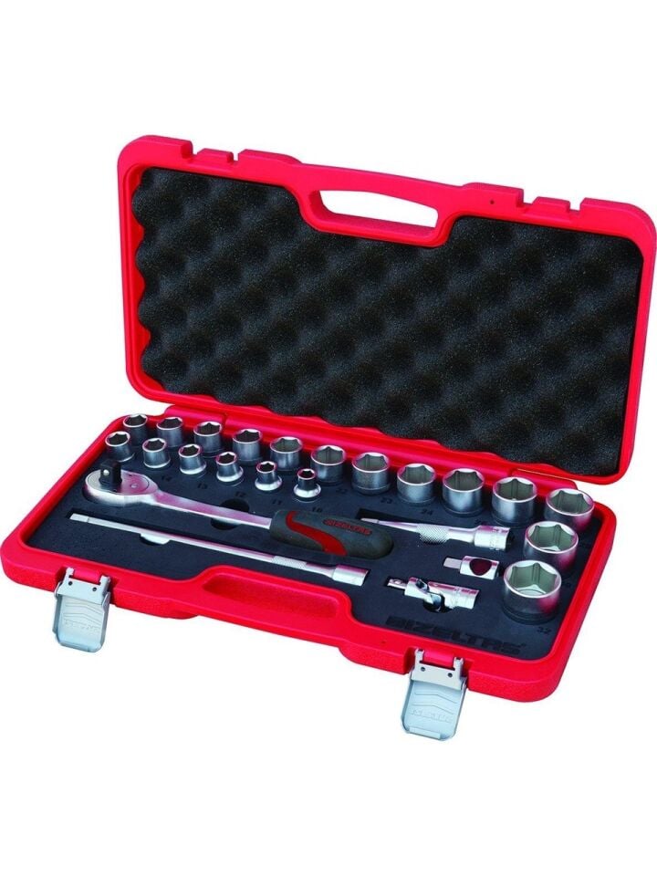 İzeltaş 1113 00 2024 1/2'' Altı Köşe Lokma Anahtar Takımı 24 Parça