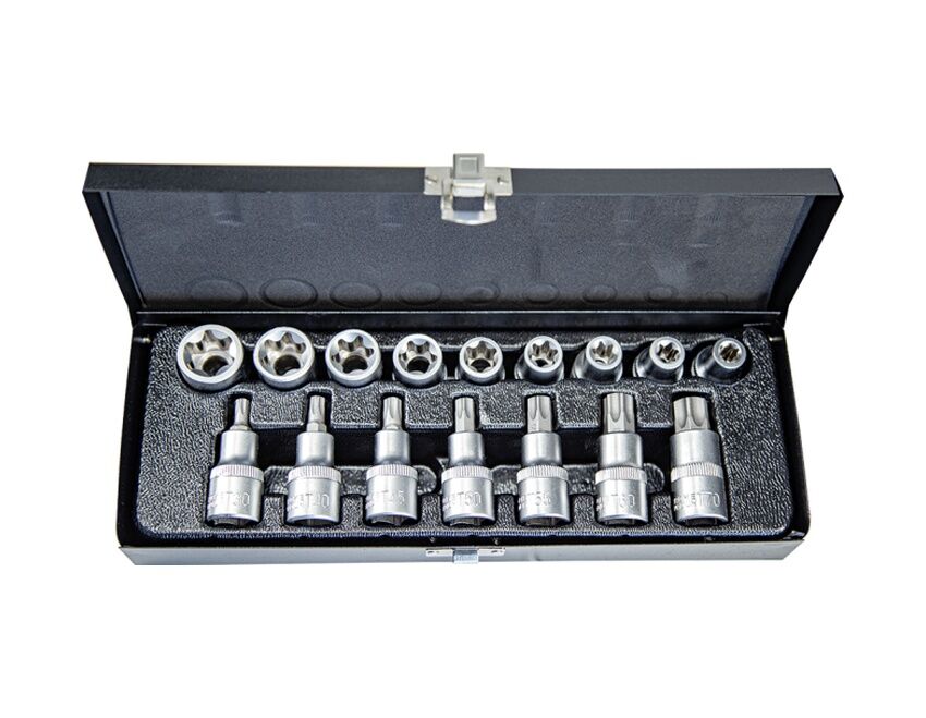 NT Tools NCSET83 16 Parça 1/2'' CR-V Torx ve E Tipi Torx Lokma Seti