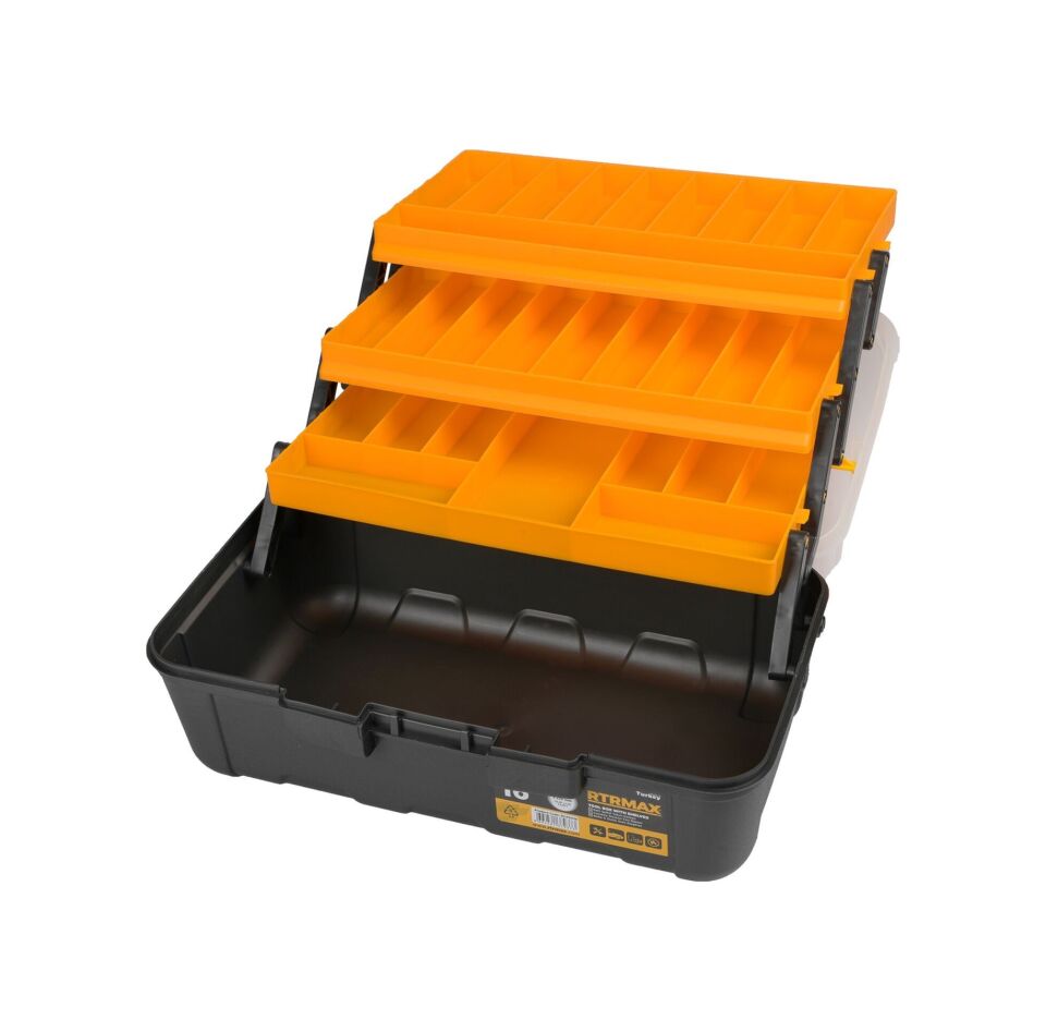 Rca5038 3 Raflı Şeffaf Alet Takım Çantası 16 - 39 Cm