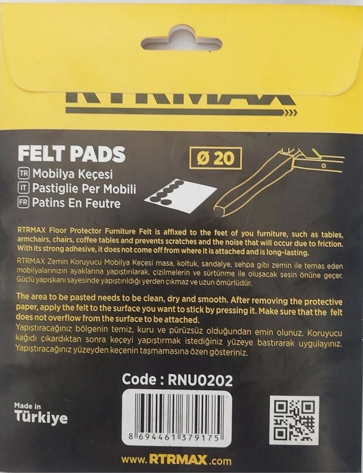 Mobilya Keçesi Sandalye Keçesi