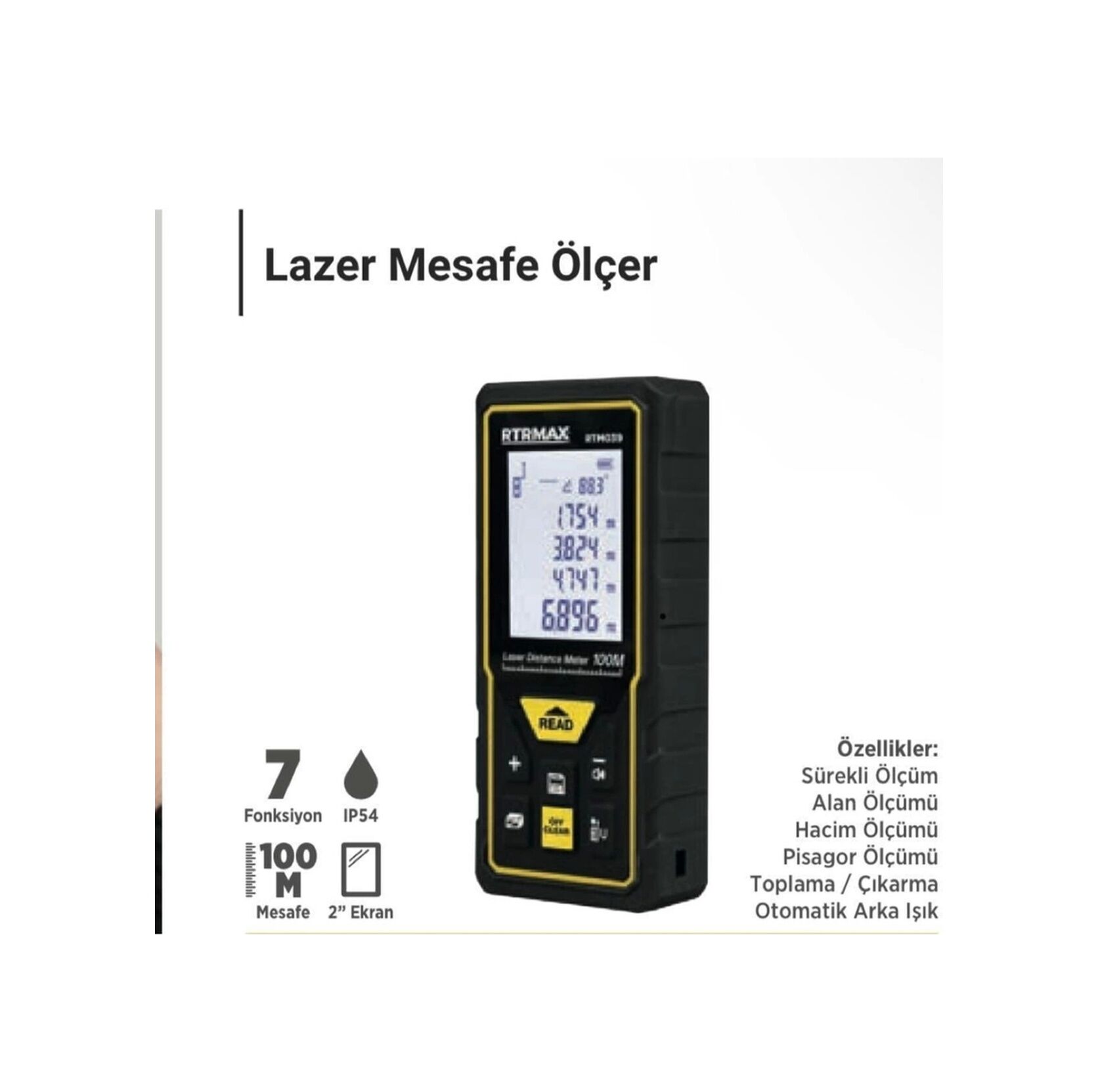 Lazer Mesafe Ölçer Rtm039
