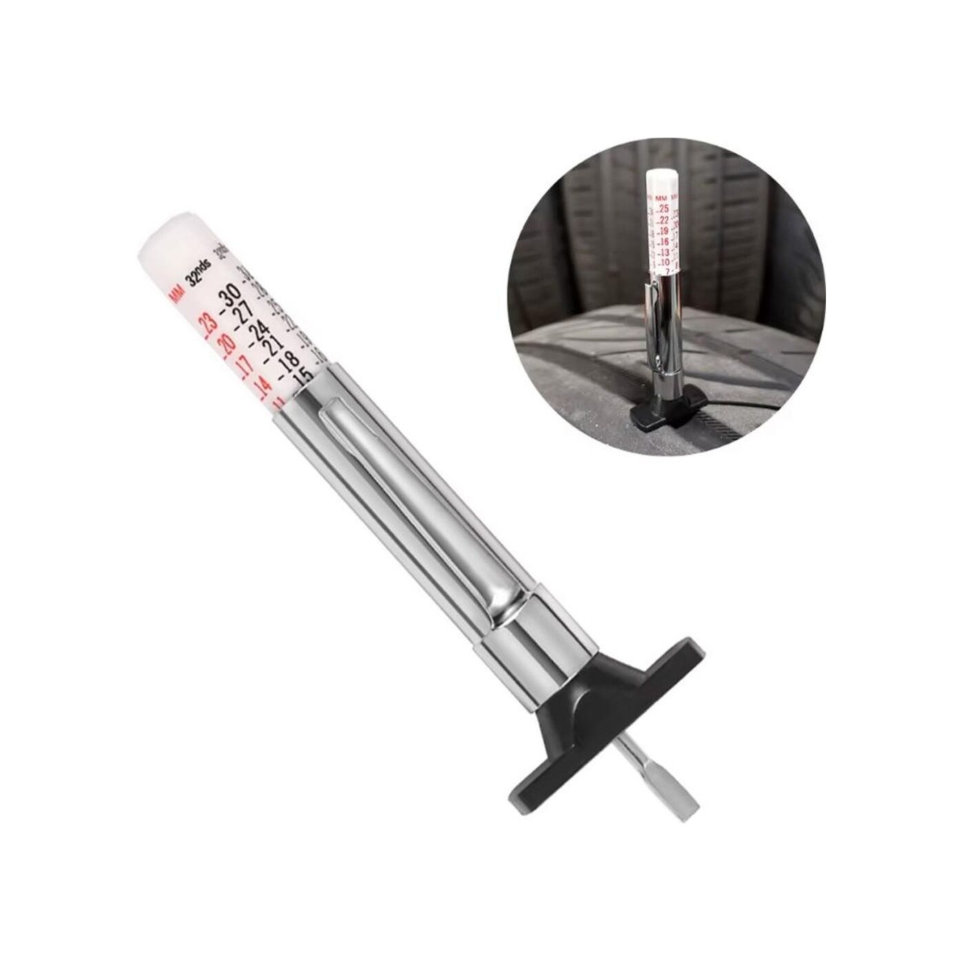 Nt Tools Ntt109 Metal Gövde Lastik Dişi Derinlik Kumpası 0-25 Mm