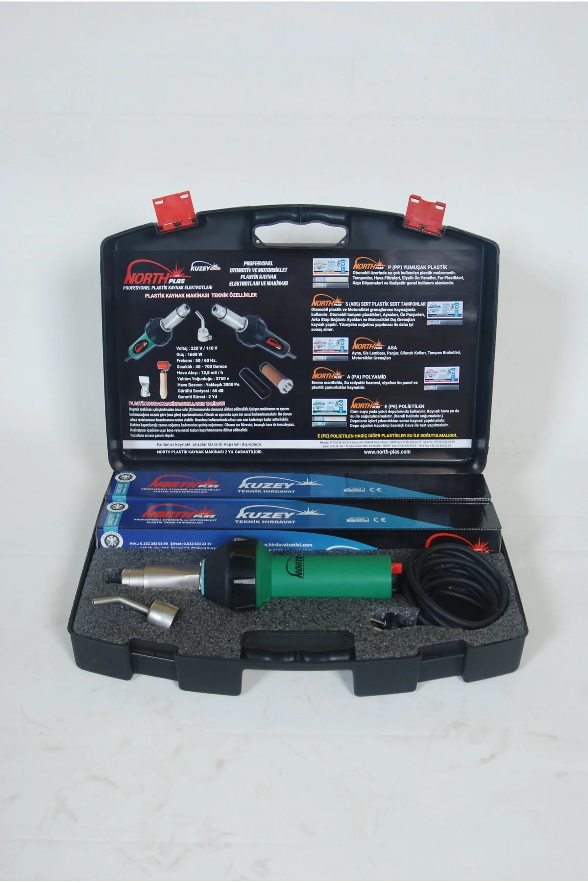 NORTH PLAS Otomobil ve Motorsiklet Plastik Tamir Seti 1600W