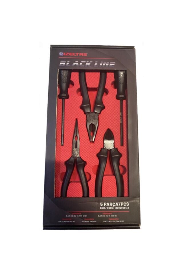 İzeltaş 13000 00 5133 Black Line El Aleti Seti 5 Parça