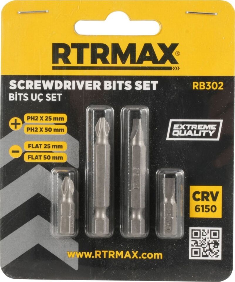 Rtrmax Rb302 Bits Uç Seti - 4 Parça