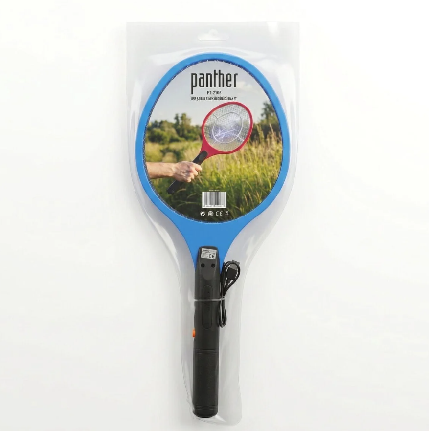 PANTHER PT-Z106 USB ŞARJLI SİNEK ÖLDÜRÜCÜ RAKET