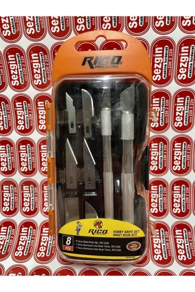 Rico Hoby Maket Bıçağı Seti 8 Parça