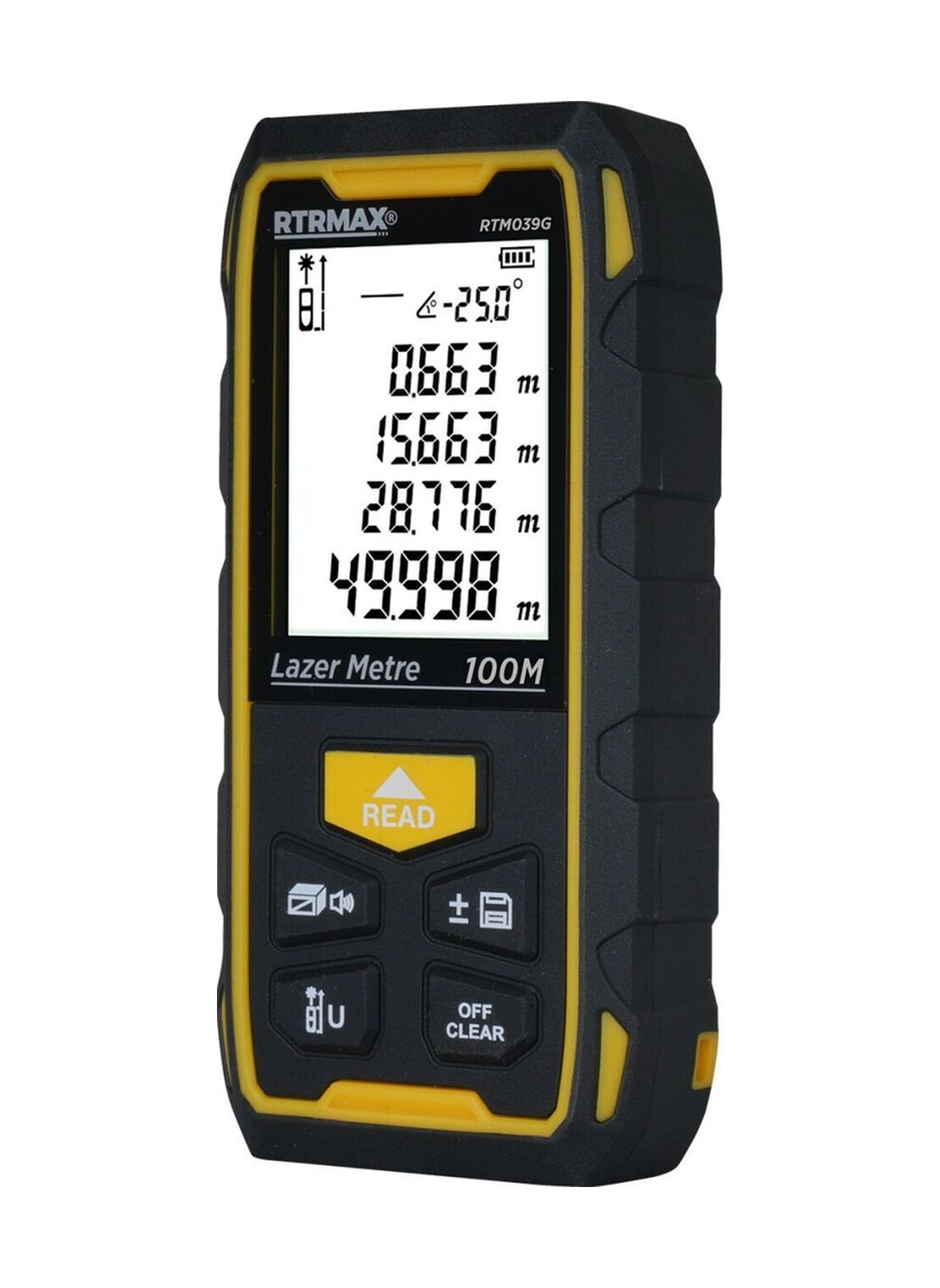 Rtm039g Şarjlı Lazer Mesafe Ölçer 100 Mt Yeşilrenk