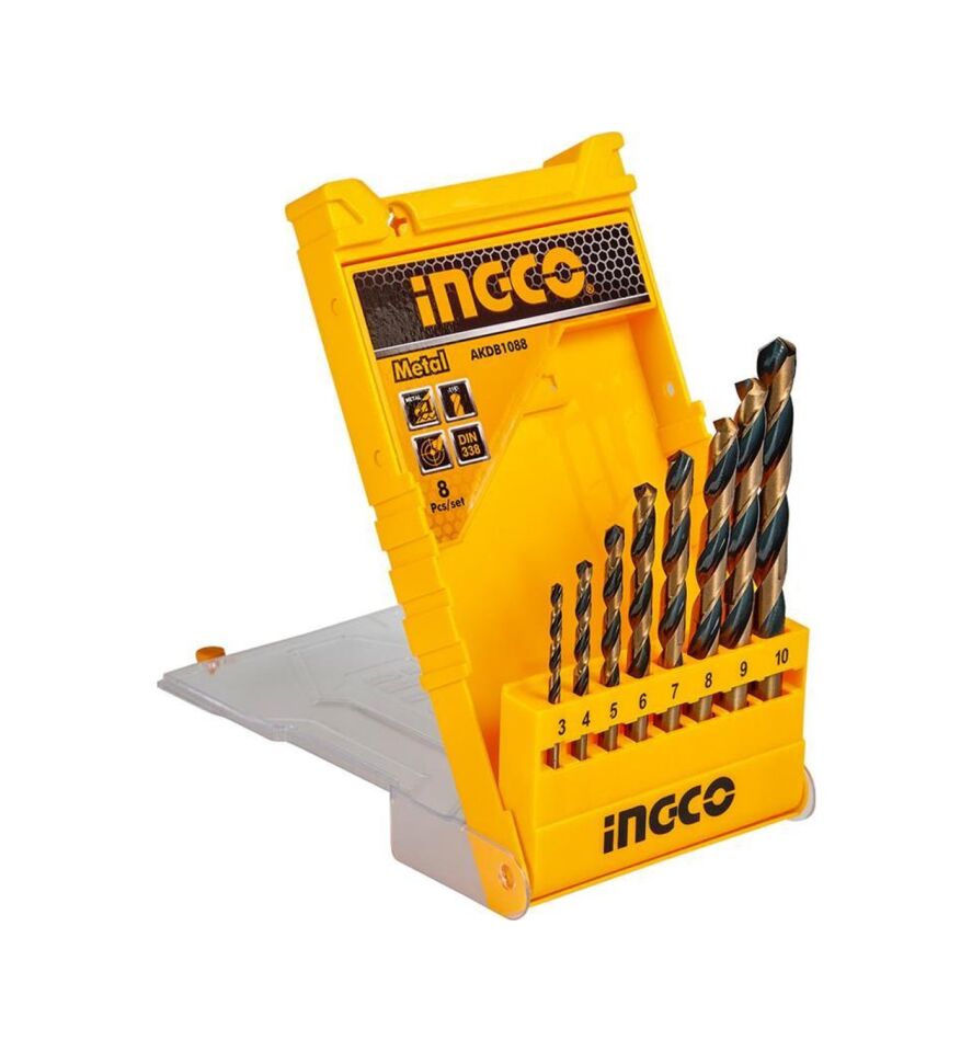 Ingco AKDB1088 8'li HSS Matkap Ucu seti