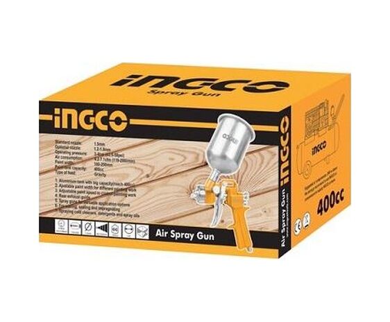 İNGCO BOYA TABANCASI 400 CC ÜSTTEN DEPOLU ASG4041