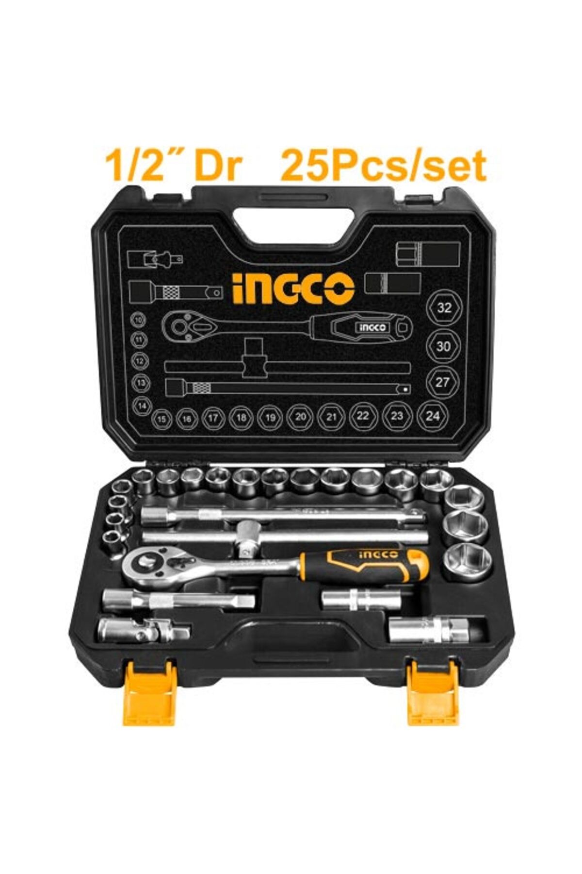 İNGCO ENDÜSTRİYEL LOKMA TAKIMI 25 PARÇA HKTS12251