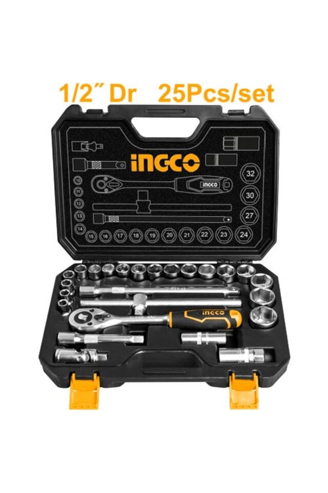 İNGCO ENDÜSTRİYEL LOKMA TAKIMI 25 PARÇA HKTS12251