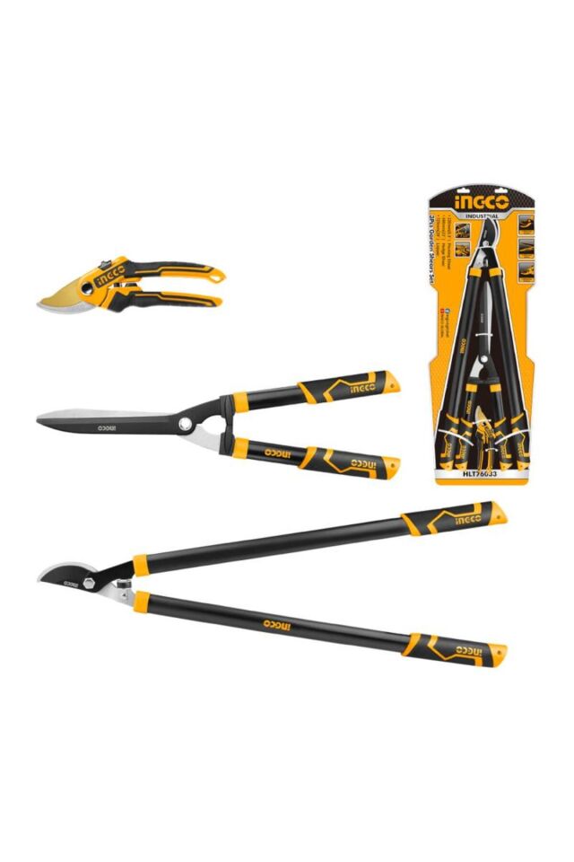 İNGCO 3 LÜ BAHÇE MAKAS SETİ HLT76033