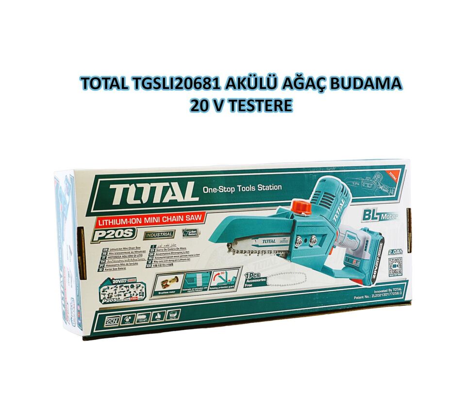 AĞAÇ KESME AKÜLÜ DAL BUDAMA TOTAL 20V 2A