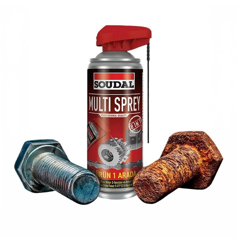Soudal Multisprey Koruyucu Yağlayıcı Pas Sökücü 400 ml